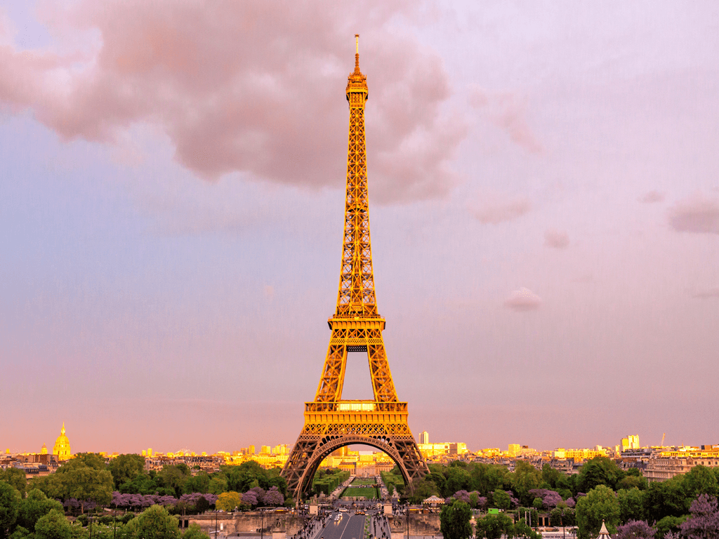 French landmark Eiffel Tower in 2012